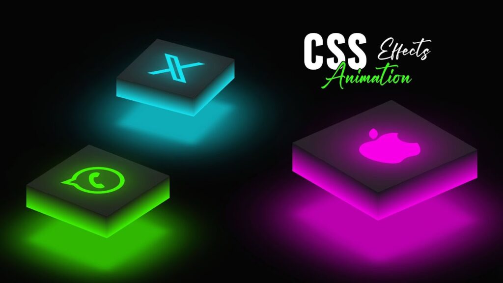 Ambient Light Effects | CSS 3D Glowing Icon Animation Effects