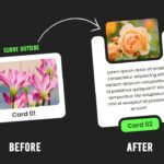 Animated Card UI Design with Hover Effect | Html CSS Curve Outside