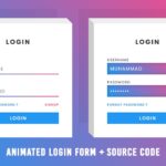 Animated Login Page using Html and CSS | Floating Placeholder Text Animation