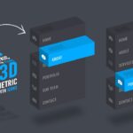 Isometric Menu With Icon Hover Effects using Html & CSS | 3D Menu