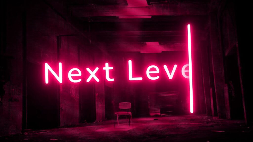 Next Level Lightsaber | Glowing Neon Light Text Reveal Animation Effects