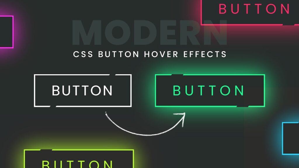 Modern CSS Glowing Button Hover Effects | Html CSS Tutorial