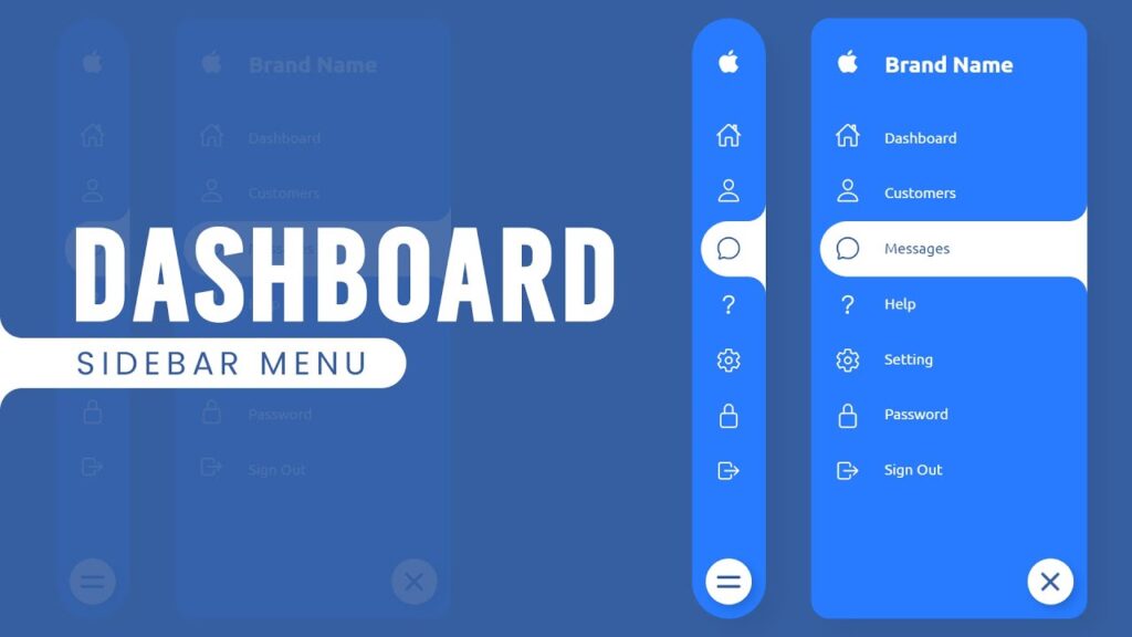 Dashboard Sidebar Menu using Html CSS & Vanilla Javascript