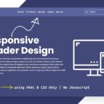 How To Create a Responsive Header | Responsive Web Design Tutorial For Beginner