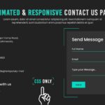 Responsive Contact us Page in Html and CSS | Animated Contact us Form