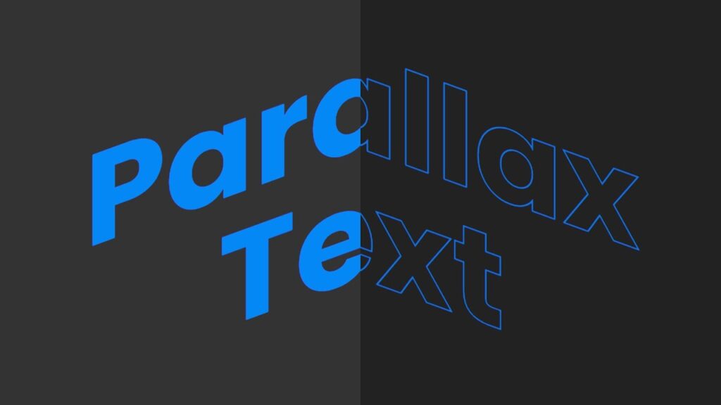 Parallax Text Effects Javascript