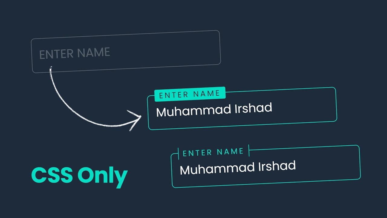 CSS Input Field Text Animation @OnlineTutorialsYT | CSS Only Floating ...