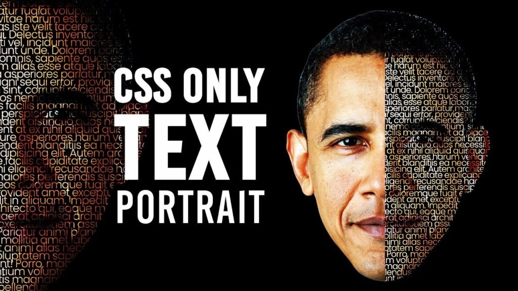 CSS Text Portrait Effects | Html CSS Tutorial