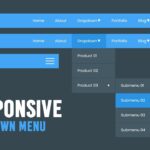 How to Create Responsive Dropdown Menu with Sub Menu in Html CSS & Javascript