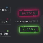 Modern CSS Glowing Button Hover Effects 02 | Html CSS Tutorial