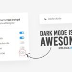 Action Menu with Custom Checkbox Toggle using Html CSS & Javascript | Dark & Light Mode