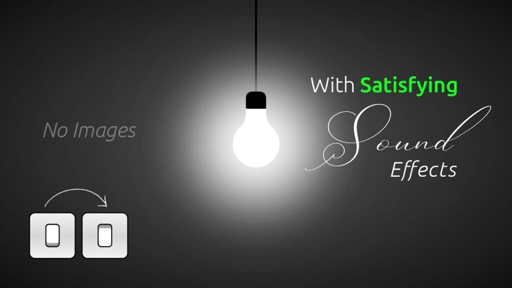 Switch On Off Light Bulb With Sound using Html CSS & Javascript | How to Make Website