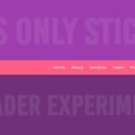 CSS Only Sticky Header Experiment